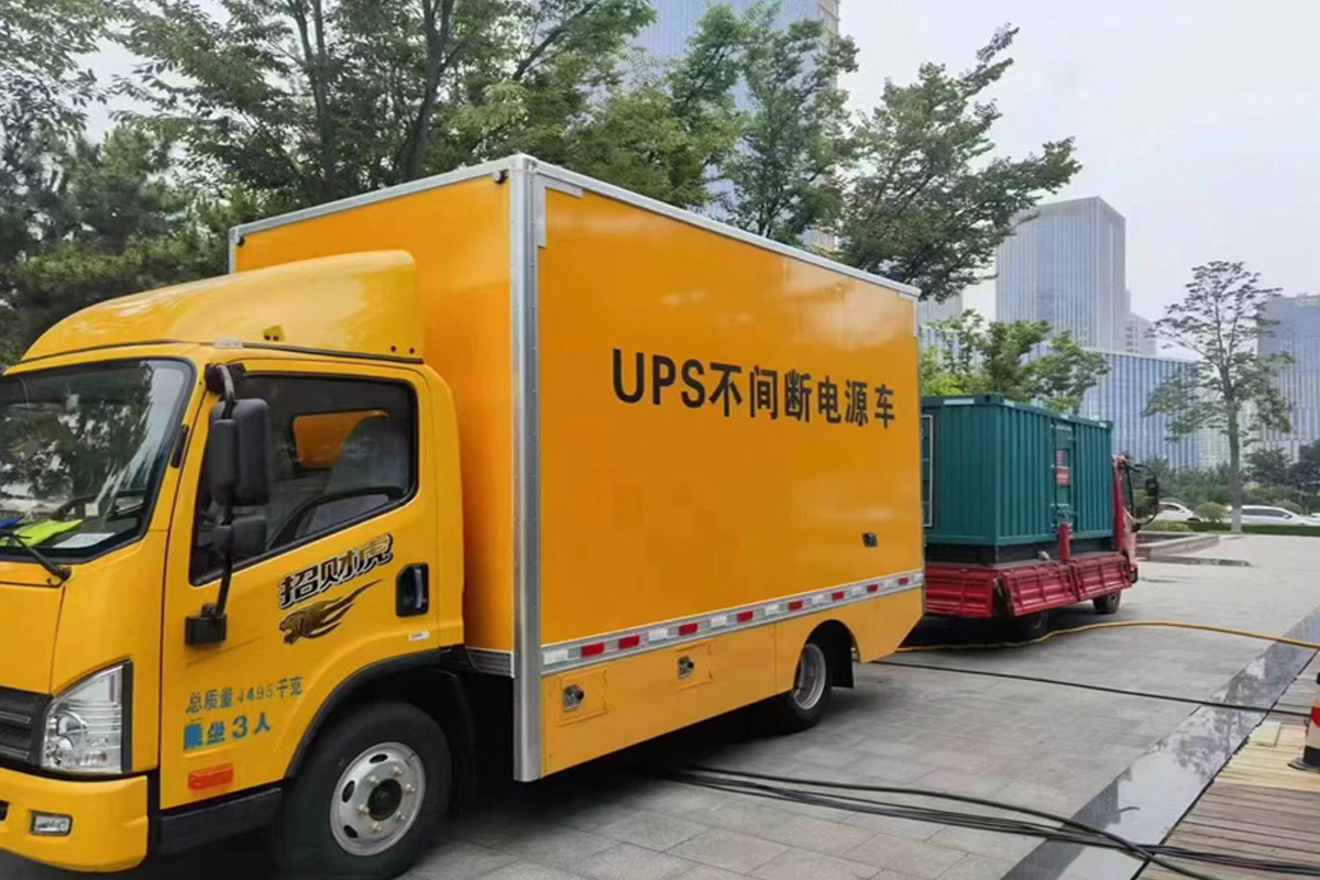 海淀发电机租赁施工现场