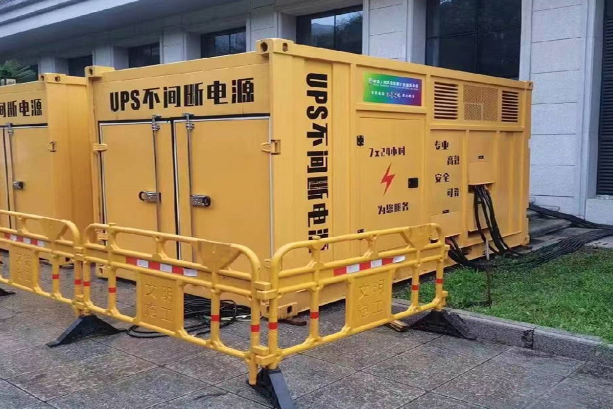 海淀发电机租赁施工现场