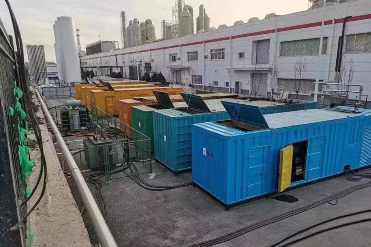 海淀发电机租赁施工现场